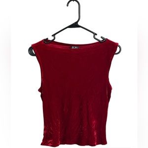 Vintage Velvet 90s High Neck Top